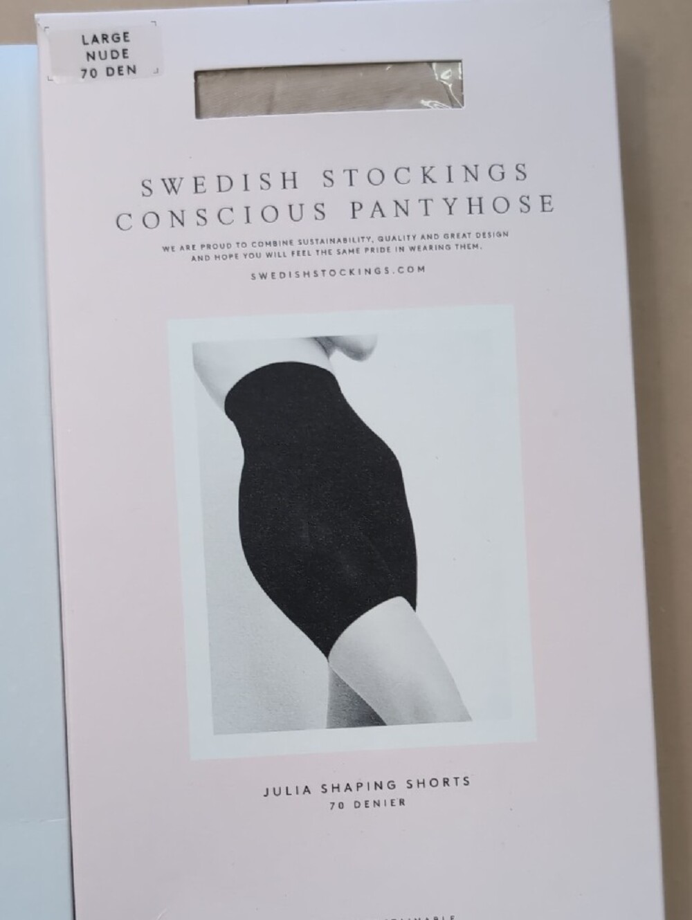 Women's Size Large Nude Stockings And Nude Shaping Shorts - Picture 3 of 3